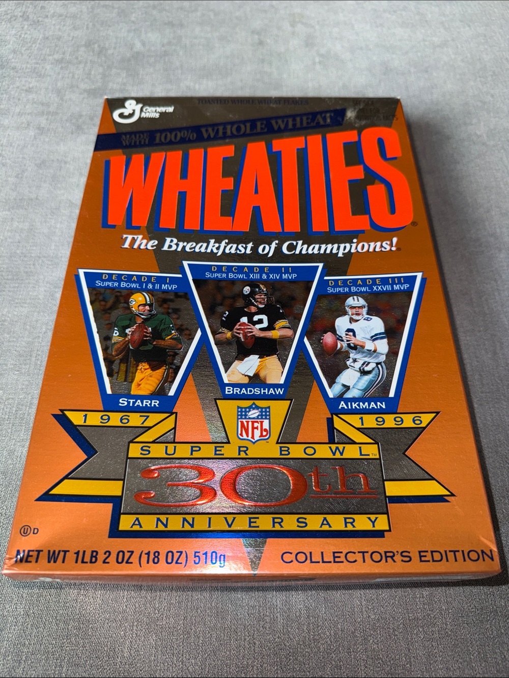 Wheaties NFL 30th Anniversary Collector's Edition Cereal Box